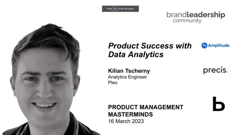Product Management Masterminds 001 — Product Success with Data Analytics